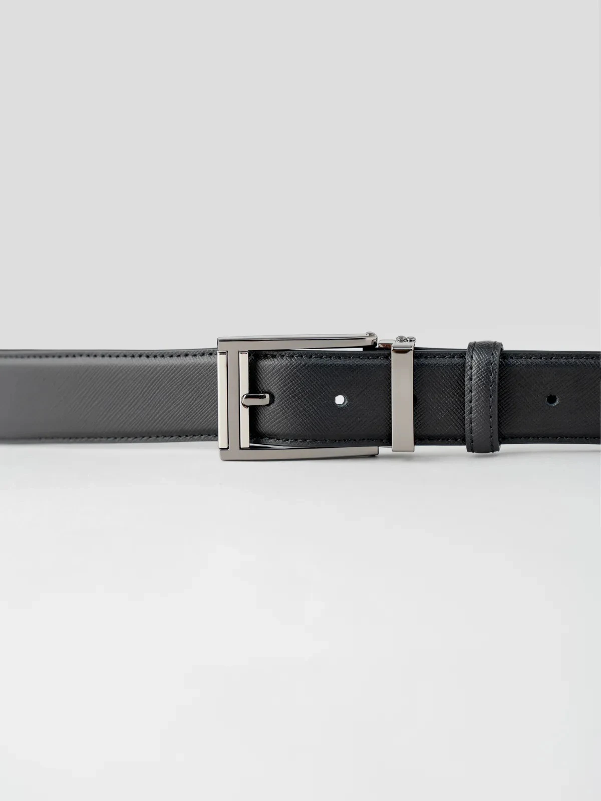 Thắt Lưng Nam Khoá Cài Kim Loại Viền Vuông - Ảnh 4