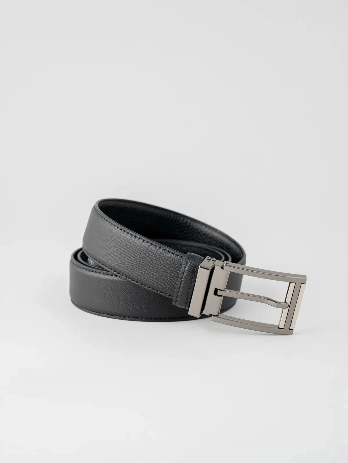 Thắt Lưng Nam Khoá Cài Kim Loại Viền Vuông - Ảnh 3