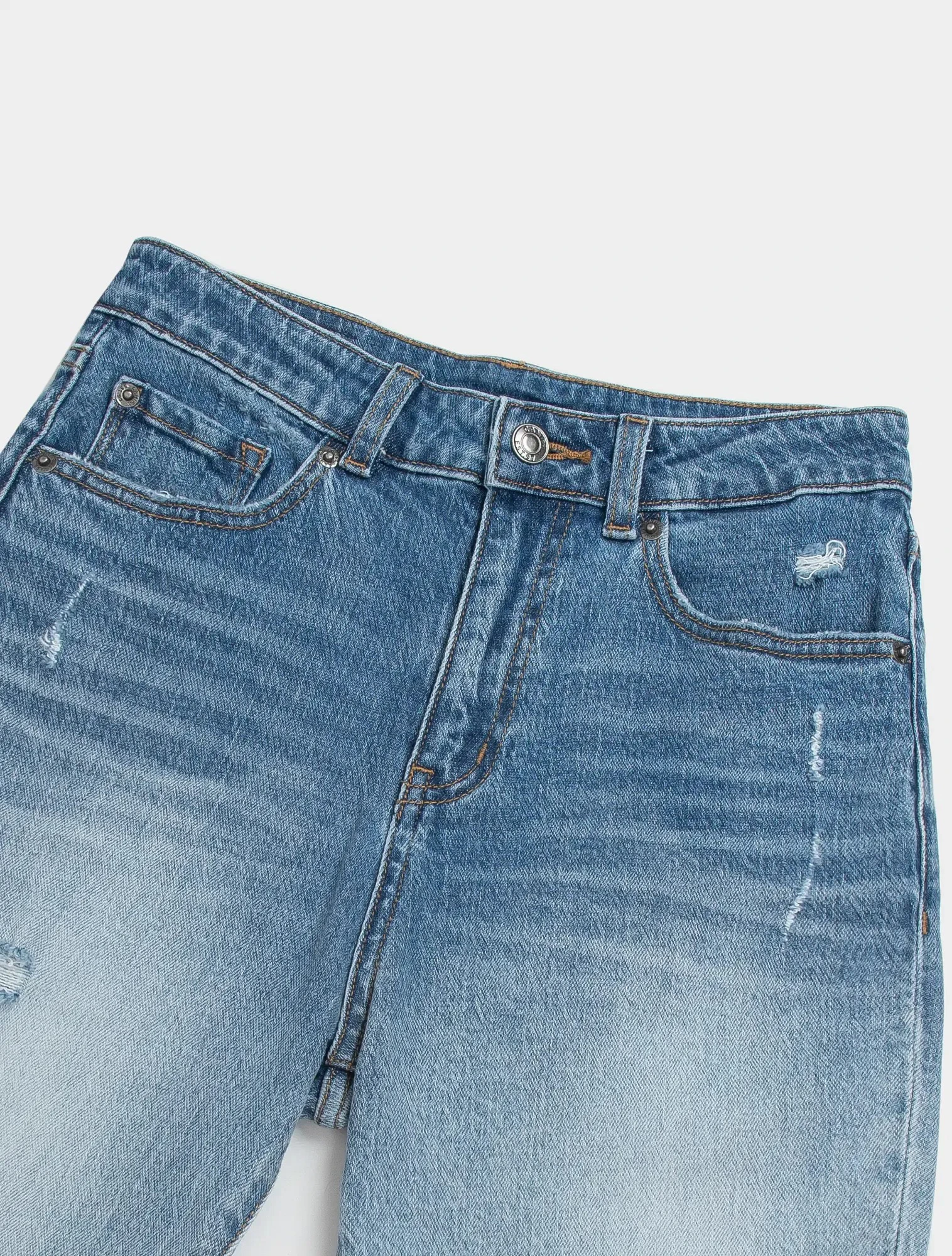 Quần Jeans Nữ Dáng Crop - Ảnh 4